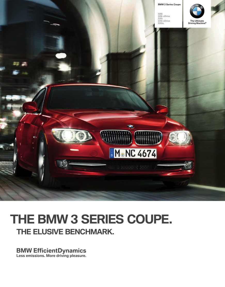 2012 BMW 3-Series Coupe Brochure Page 15